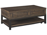 Johurst - LIFT TOP COCKTAIL TABLE - Grayish Brown