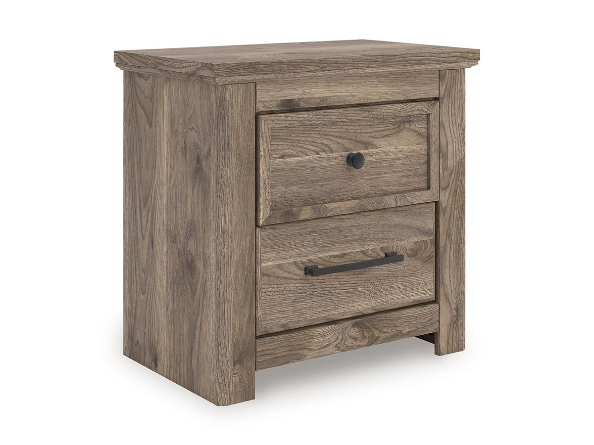 Rusticott - Two Drawer Night Stand - Brown