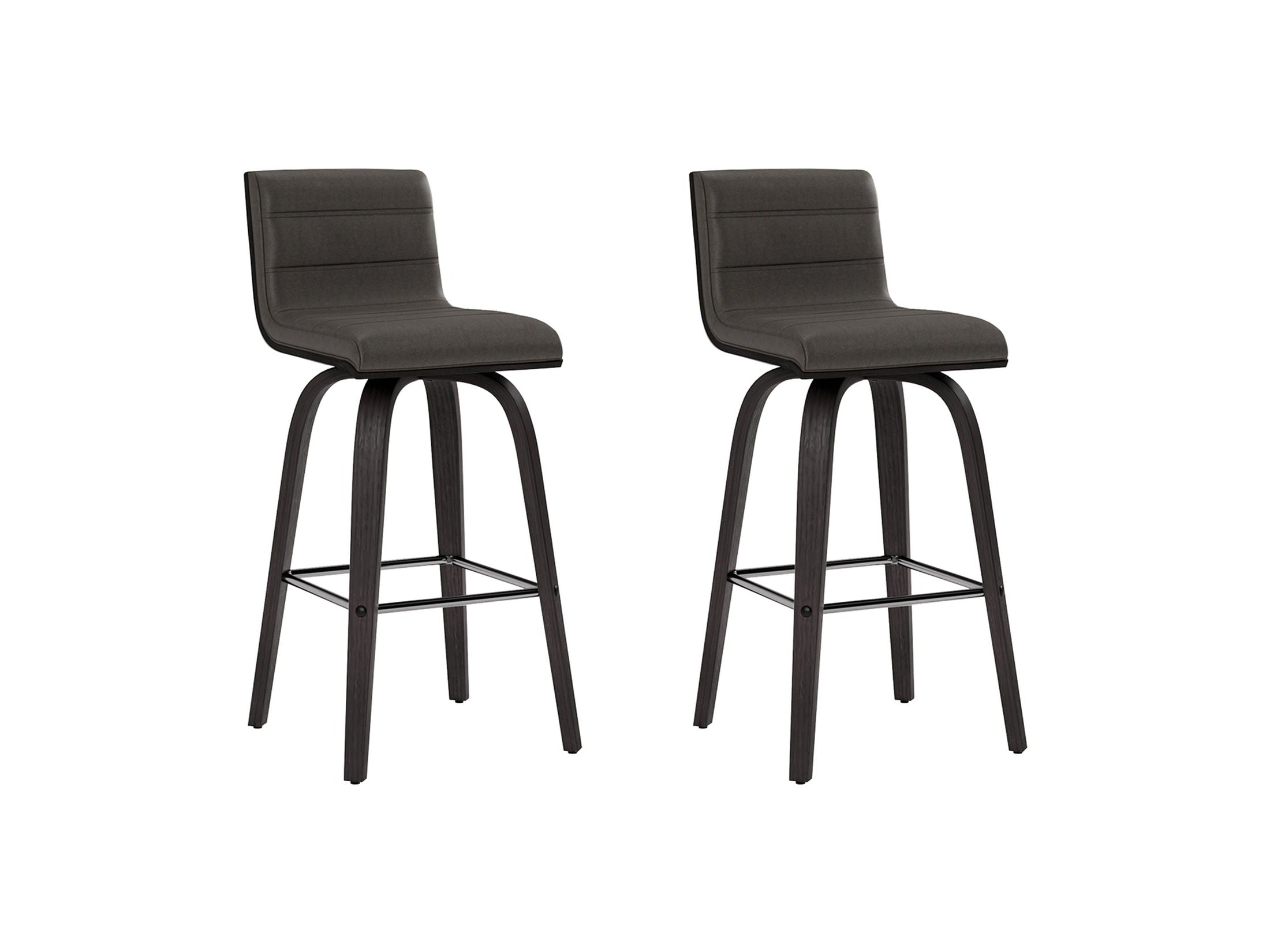 Vienna - 26" Swivel Counter Stool - Black Wood