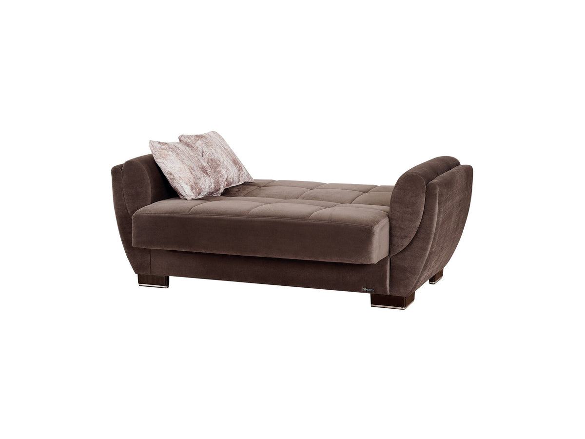 Ottomanson Armada Air - Upholstered Convertible Loveseat With Storage - Microfiber