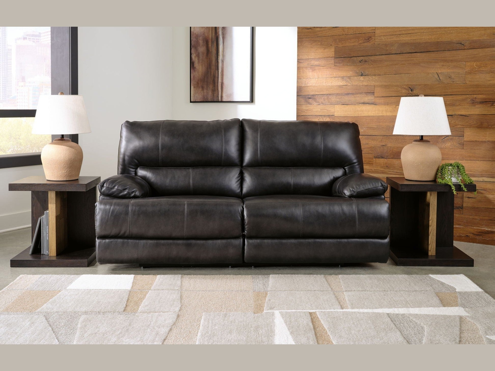 Mountainous - 2 Seat Power Reclining Sofa With Adj Headrest - Eclipse