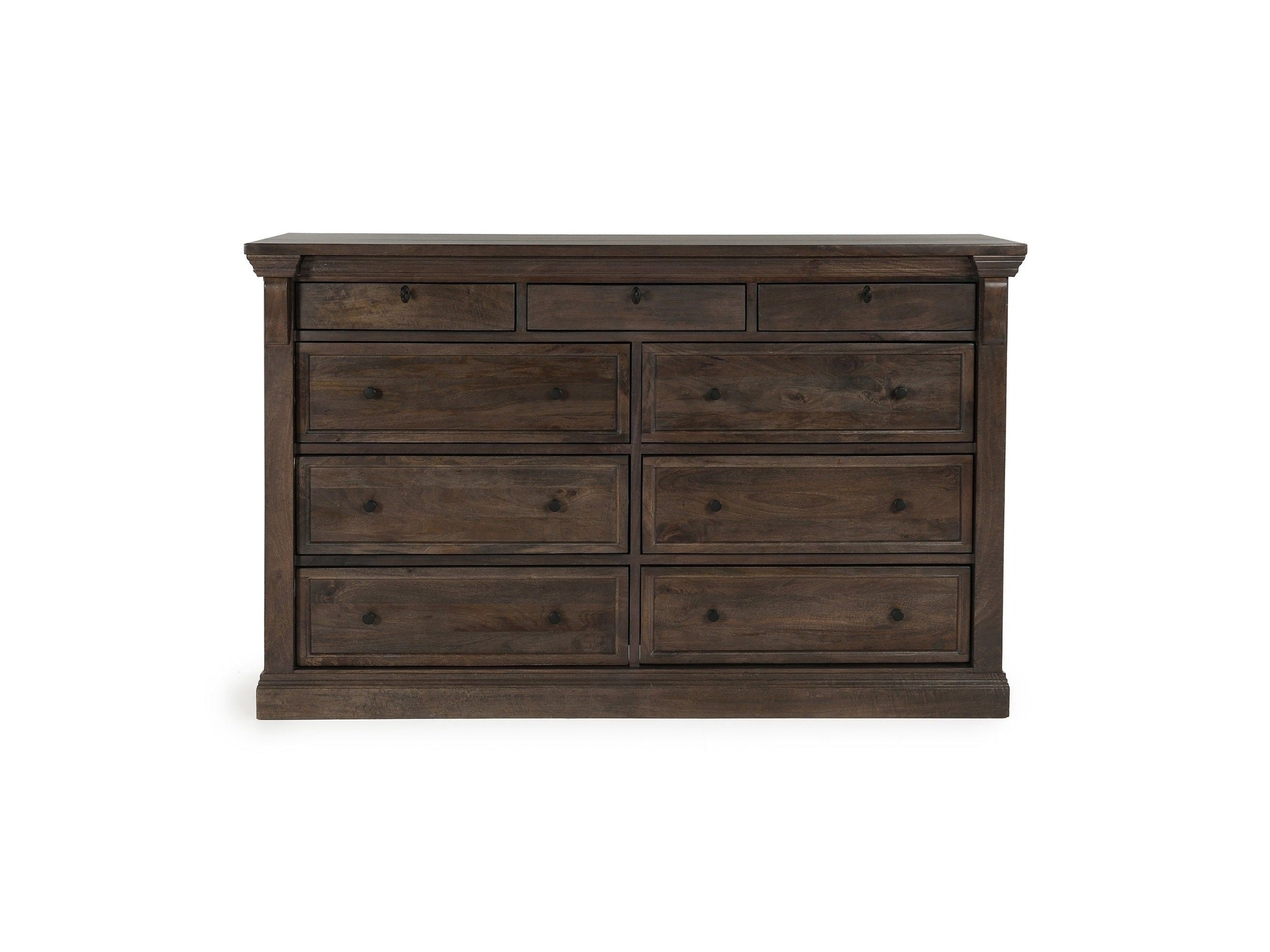 Adelaide - Wood 9 Drawer Dresser - Cocoa Brown