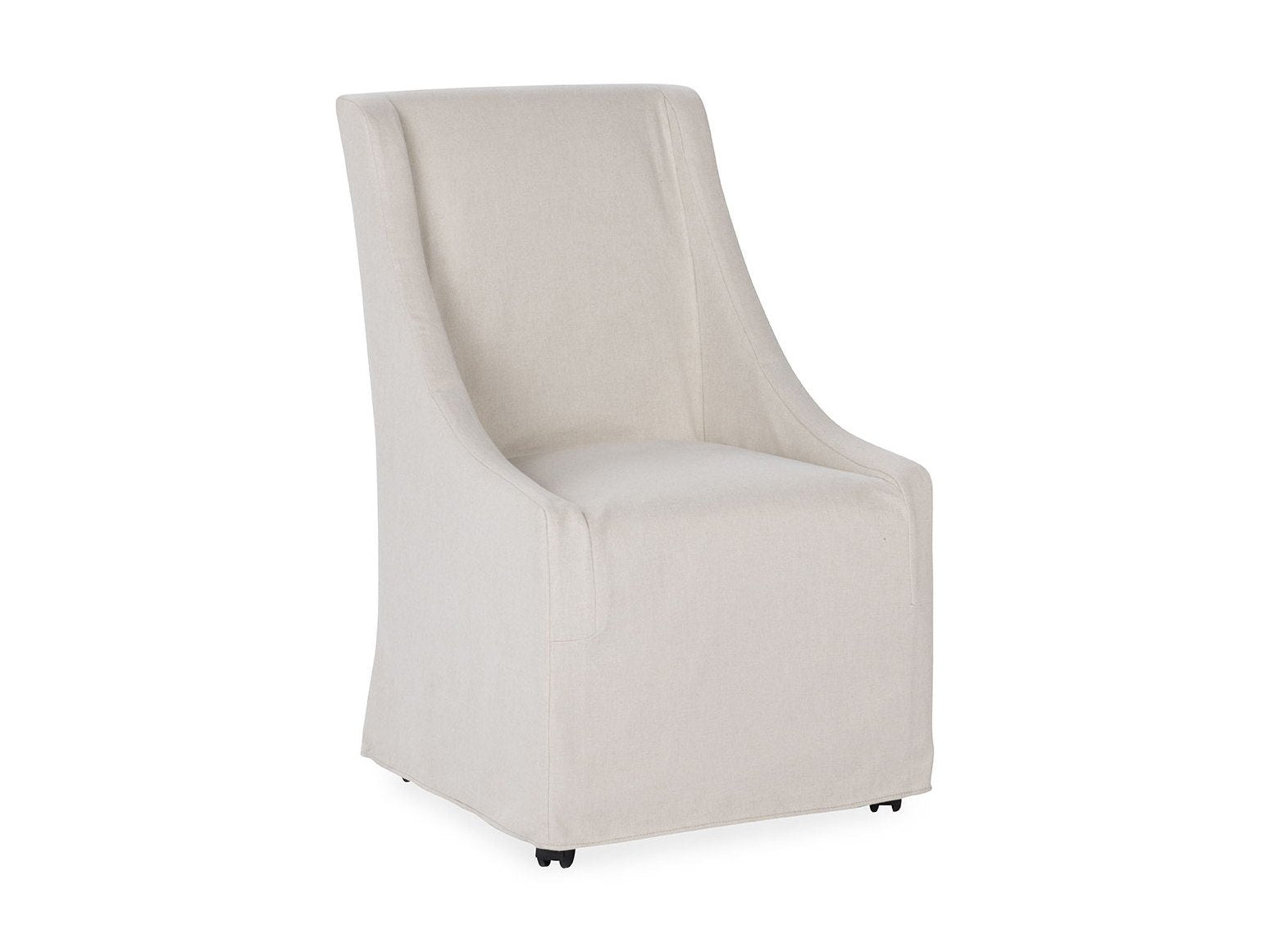 Warwick - Upholstered Rolling Dining Chair