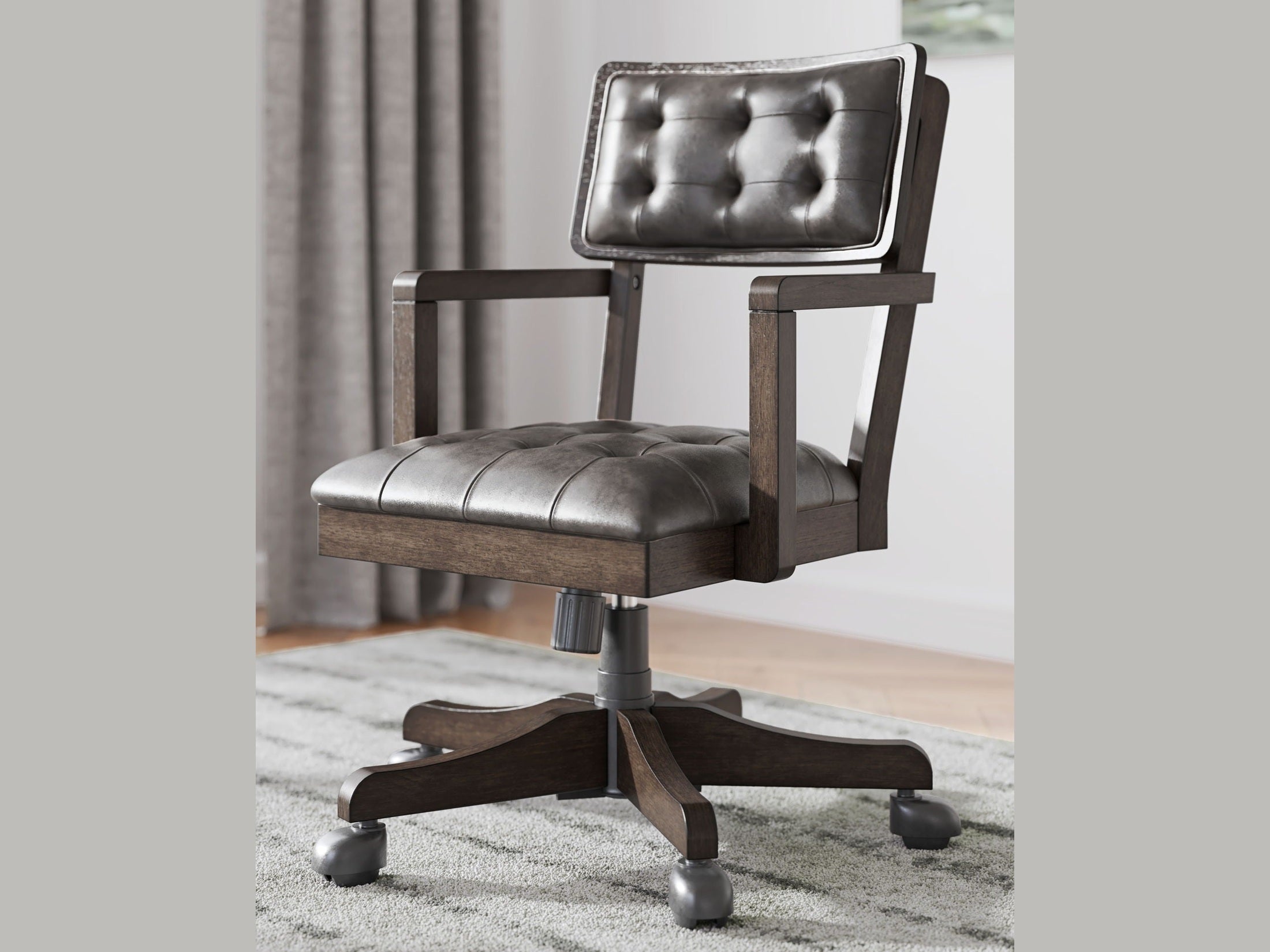 Breckington - Home Office Desk Chair - Dark Brown