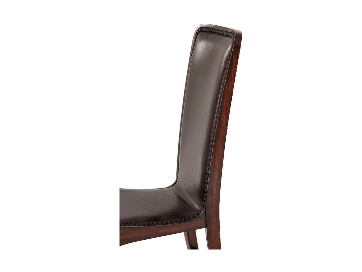 Theodore Alexander Leather Sling Dining Chair