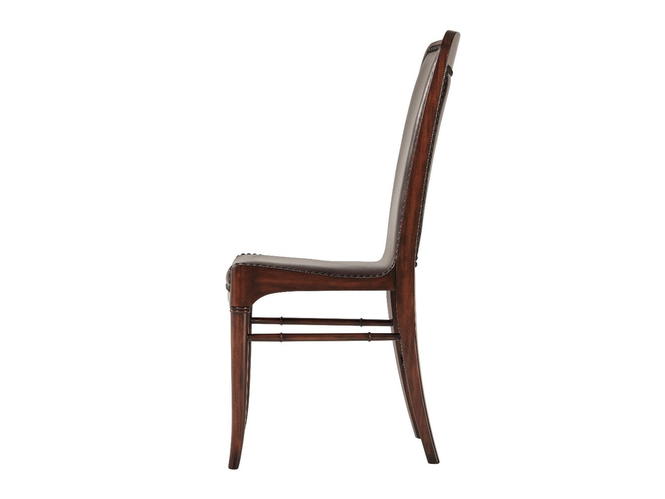 Theodore Alexander Leather Sling Dining Chair