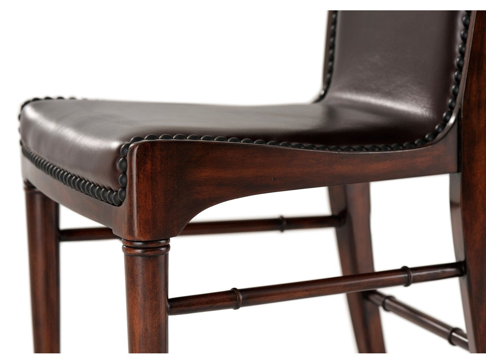 Theodore Alexander Leather Sling Dining Chair