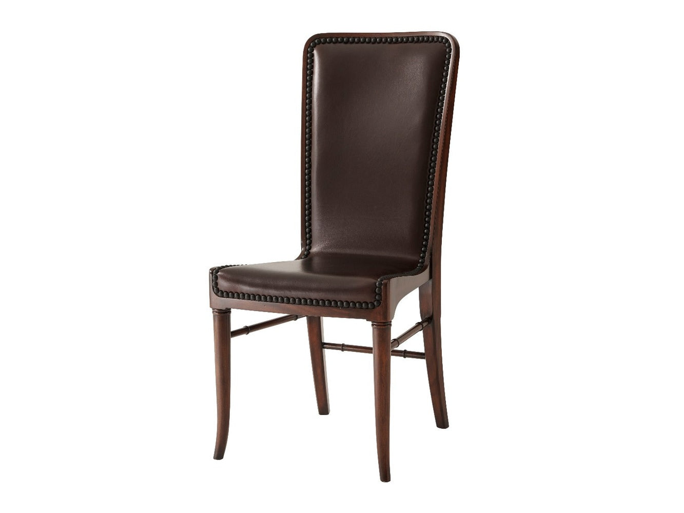 Theodore Alexander Leather Sling Dining Chair
