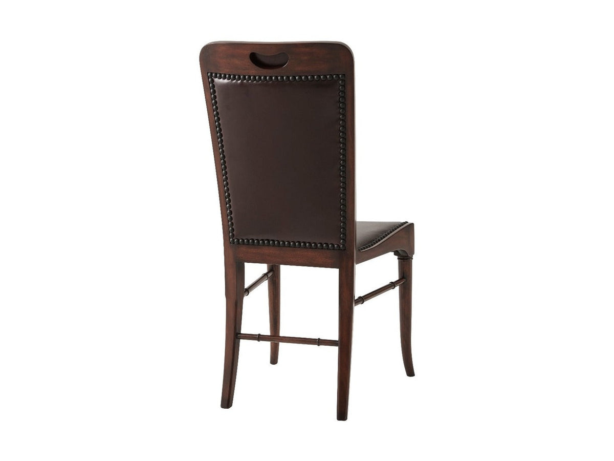 Theodore Alexander Leather Sling Dining Chair