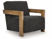 Dorney - Accent Chair - Charcoal / Brown