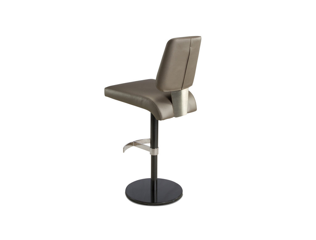 Elite Modern Magnum Swivel Bar Stool with Upholstered Back