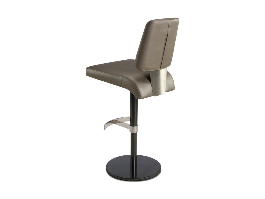 Elite Modern Magnum Swivel Bar Stool with Wood Back
