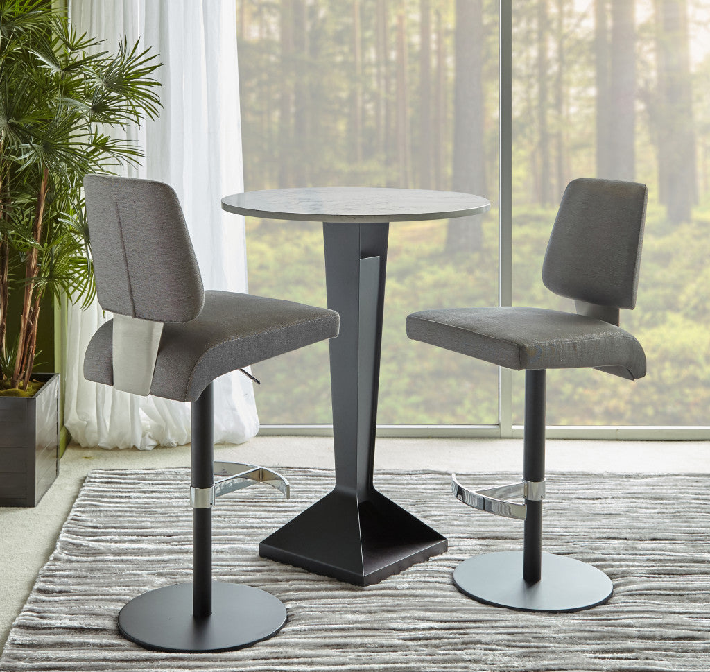Elite Modern Magnum Swivel Bar Stool with Wood Back