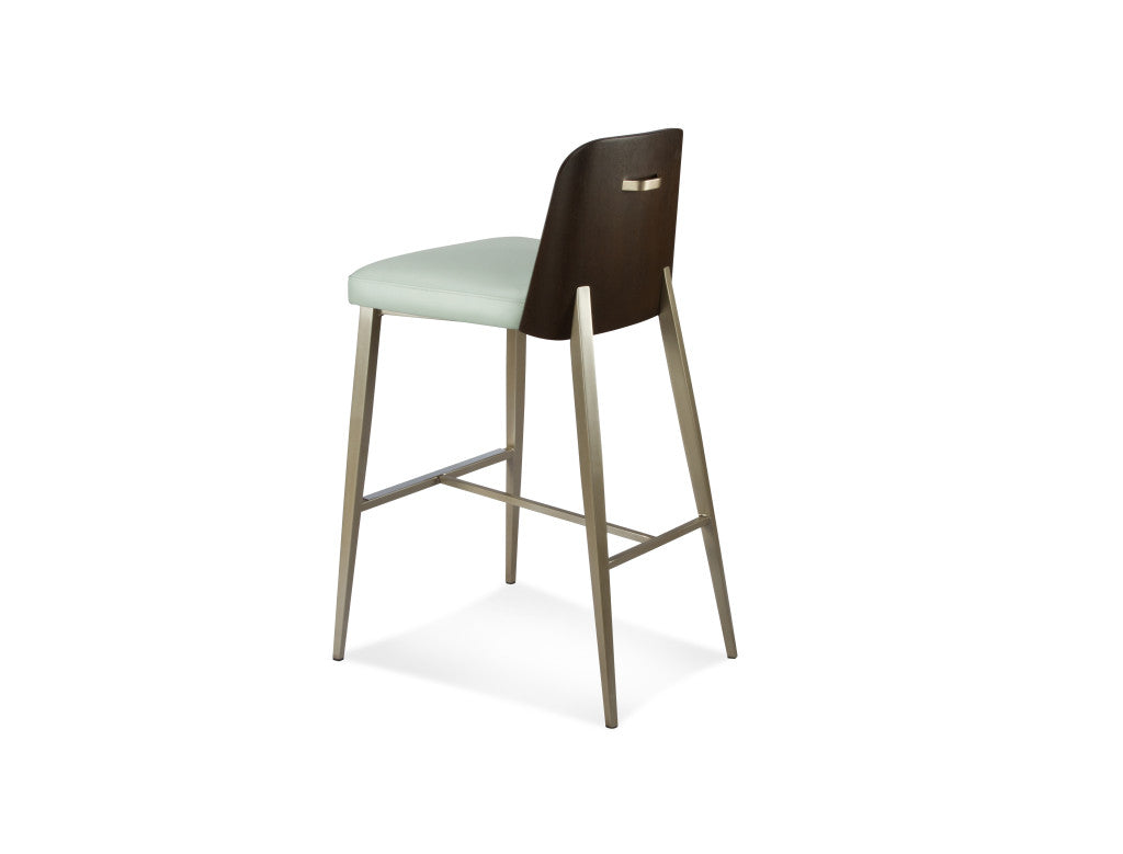 Elite Modern Coco Counter Stool Wood Back