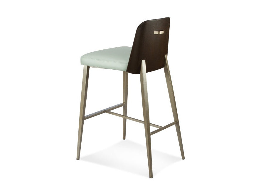 Elite Modern Coco Bar Stool Wood Back
