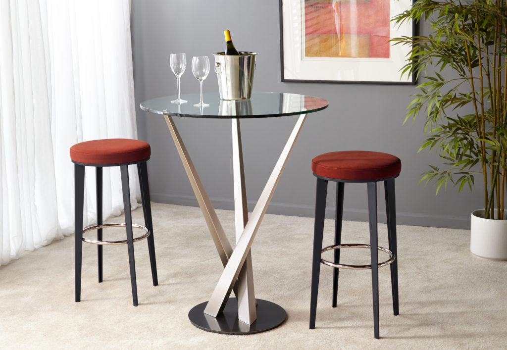 Elite Modern Gus Bar Stool with Round Seat
