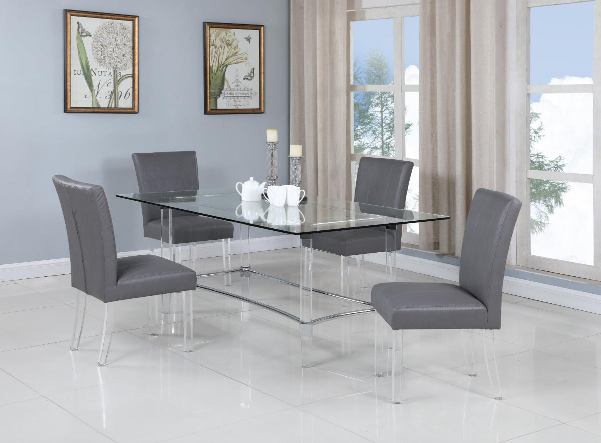 4038 Contemporary Dining Table,  60 inches wide