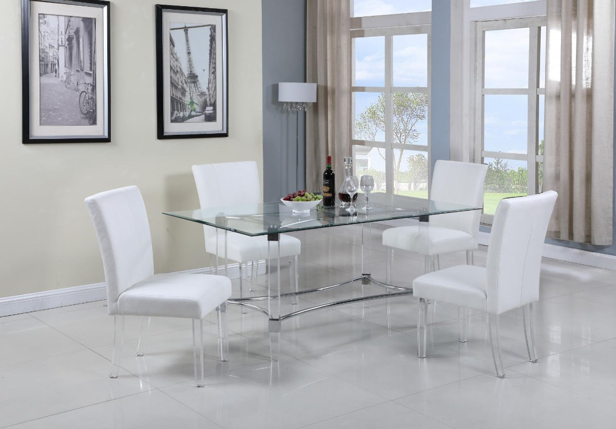 4038 Contemporary Dining Table, 72 inches wide