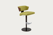 Elite Modern Costa Swivel bar stool with a black base on a white background.