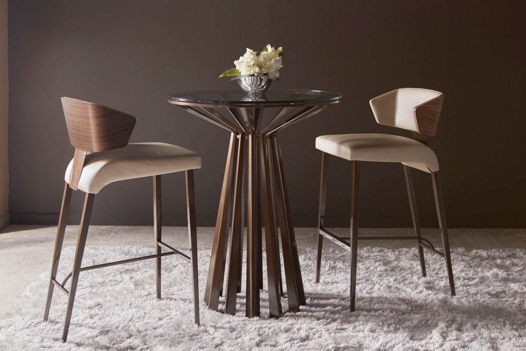 Elite Modern Costa Bar Stool with Wood Back