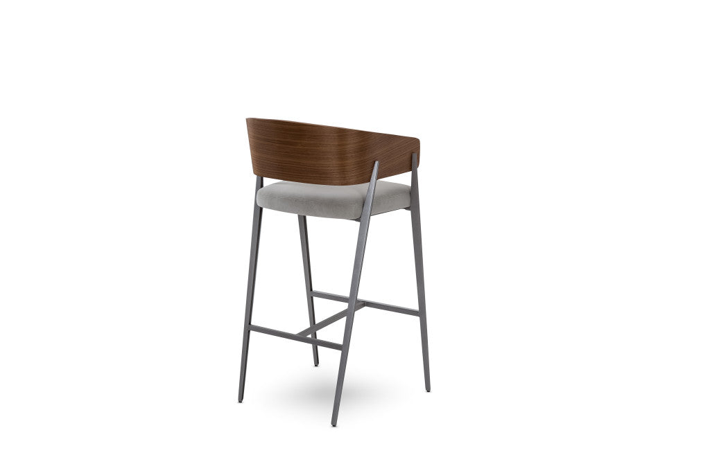 Elite Modern Aria Counter Stool with Wood Back