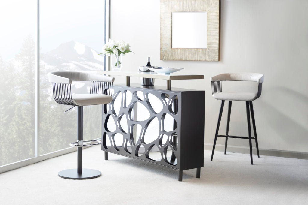 Elite Modern Gianna Bar Stool with Swivel Seat