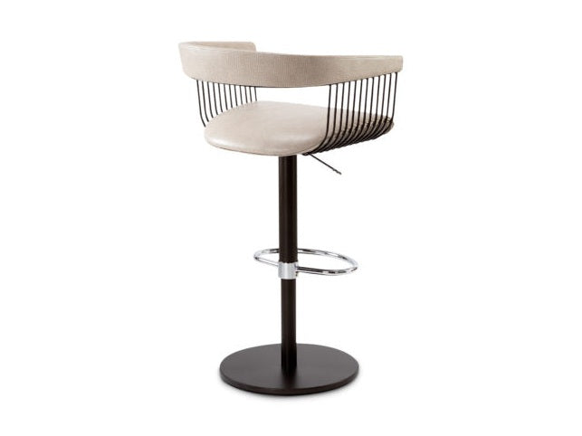Elite Modern Gianna Swivel Bar Stool, Adjustable Height