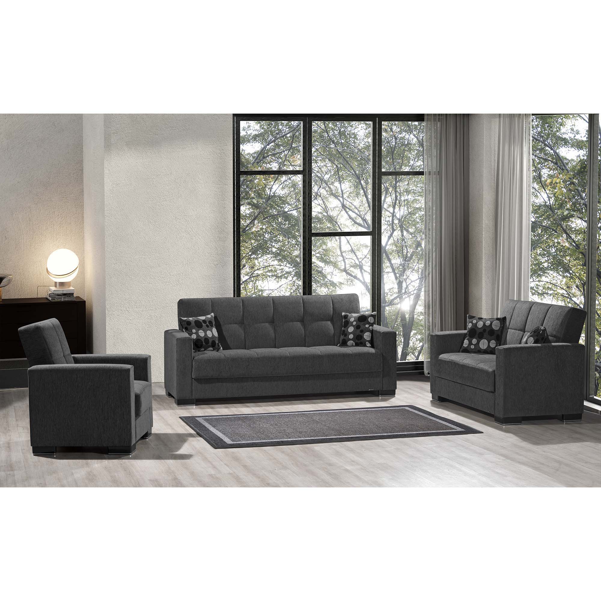 Ottomanson Armada - Upholstered Convertible Sofabed With Storage - Chenille