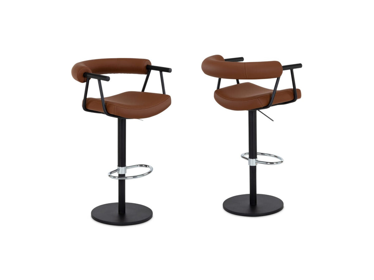 Elite Modern Bruso Adjustable Height Swivel Bar Stool