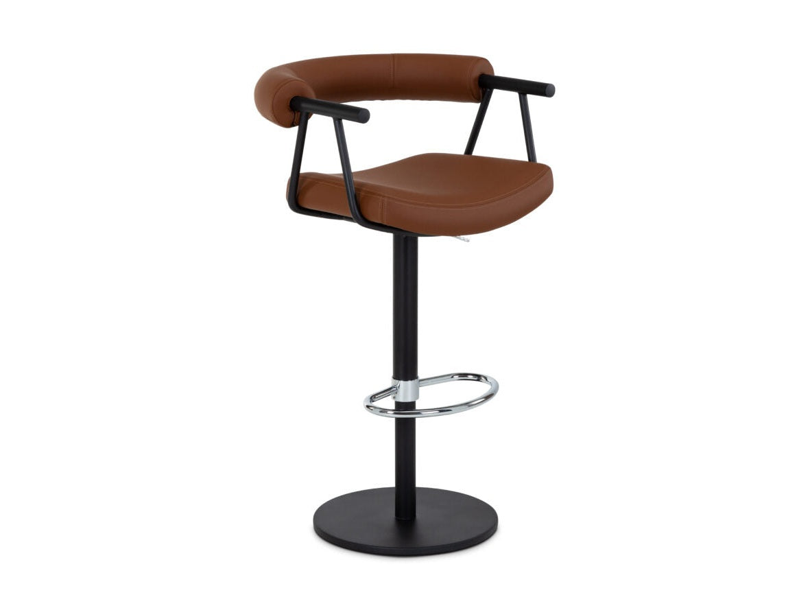 Elite Modern Bruso Adjustable Height Swivel Bar Stool