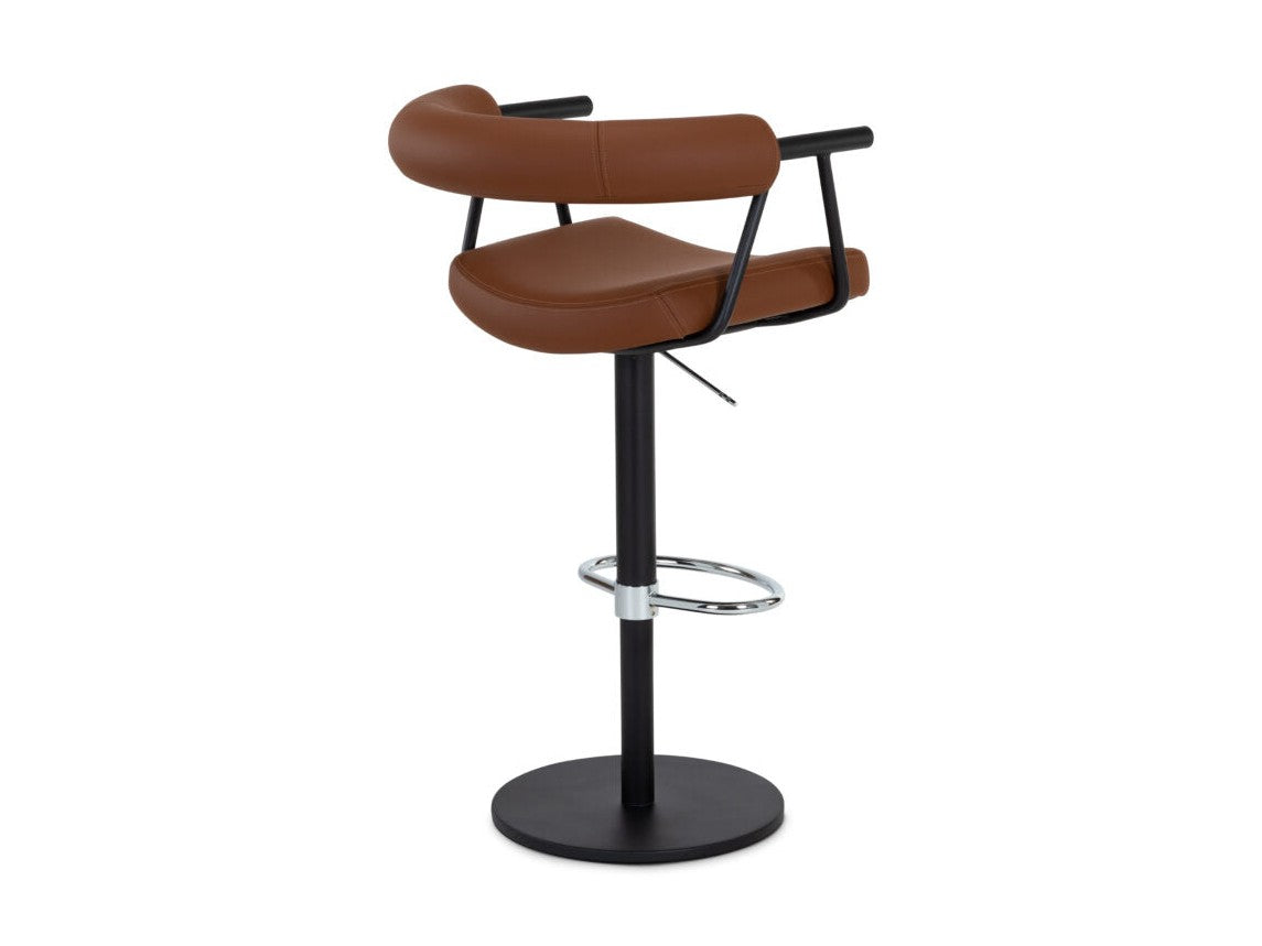 Elite Modern Bruso Adjustable Height Swivel Bar Stool