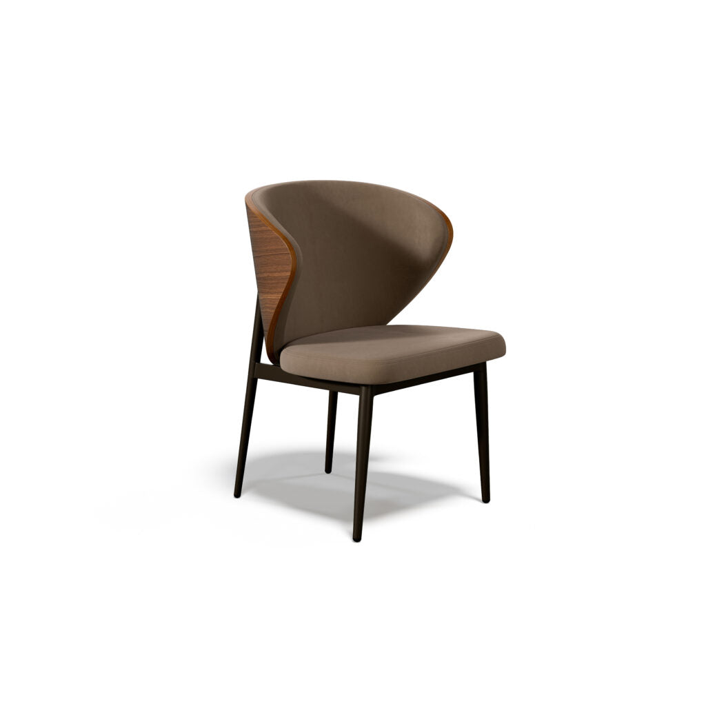 Elite Modern Seville Dining Chair with Wood Back