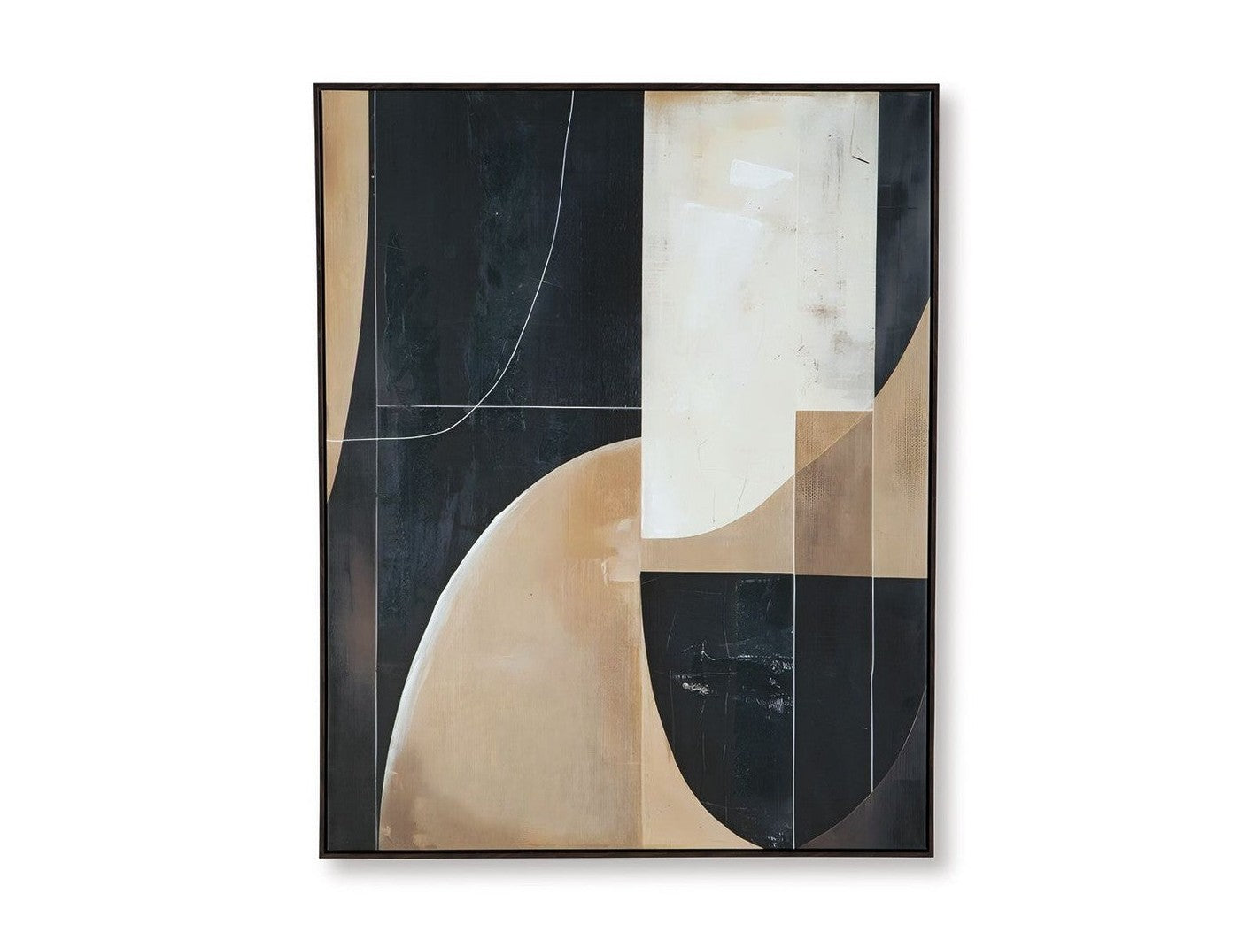 Ewanford - Wall Art - Black / Brown / Tan