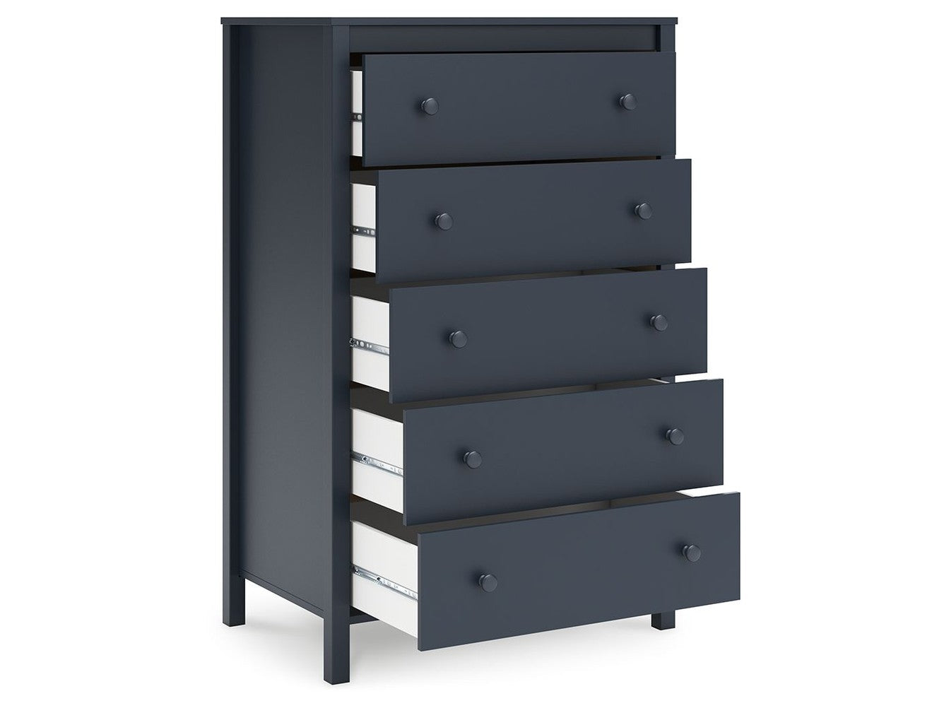 Simmenfort - Five Drawer Chest - Navy Blue
