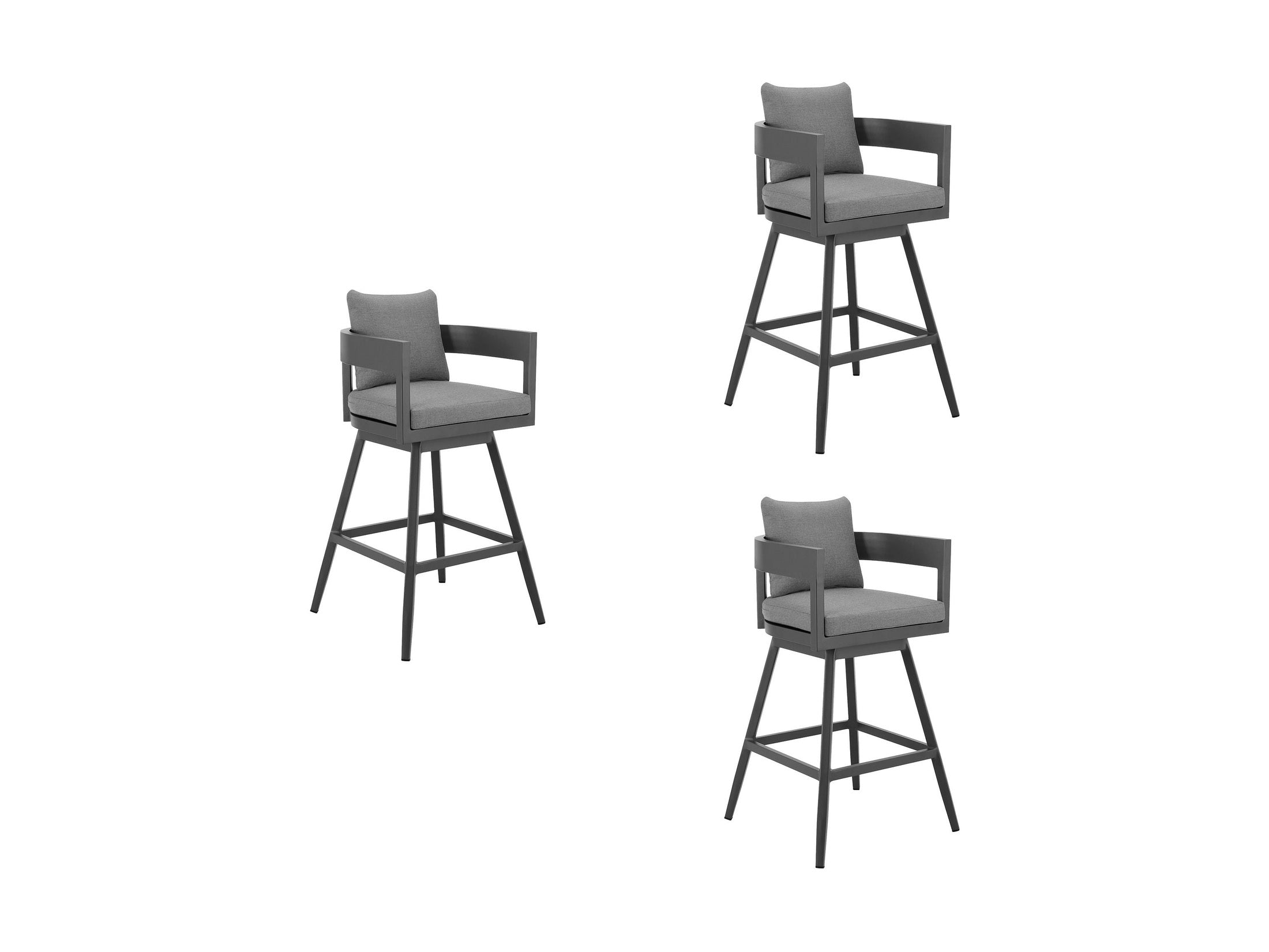 Menorca - Outdoor Patio Swivel Bar Stool Set
