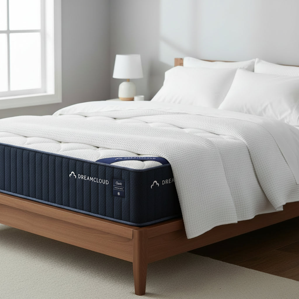 DreamCloud mattress on a white background
