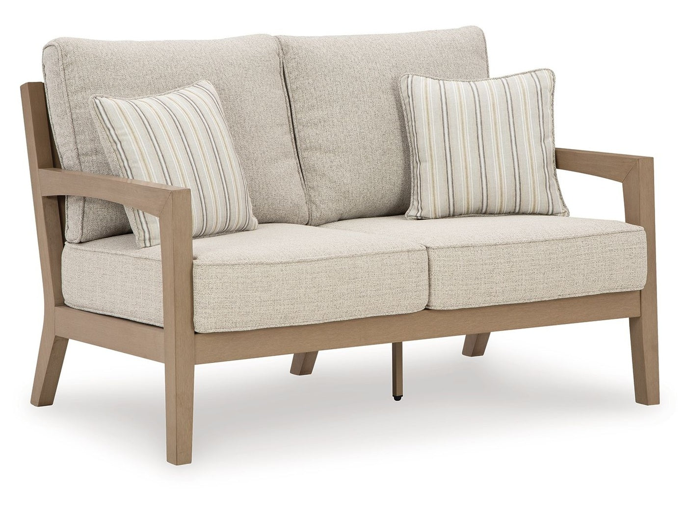 Hallow Creek - Loveseat With Cushion - Driftwood