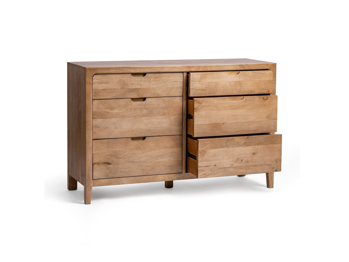 Laguna - 6 Drawer Dresser - Natural Maple