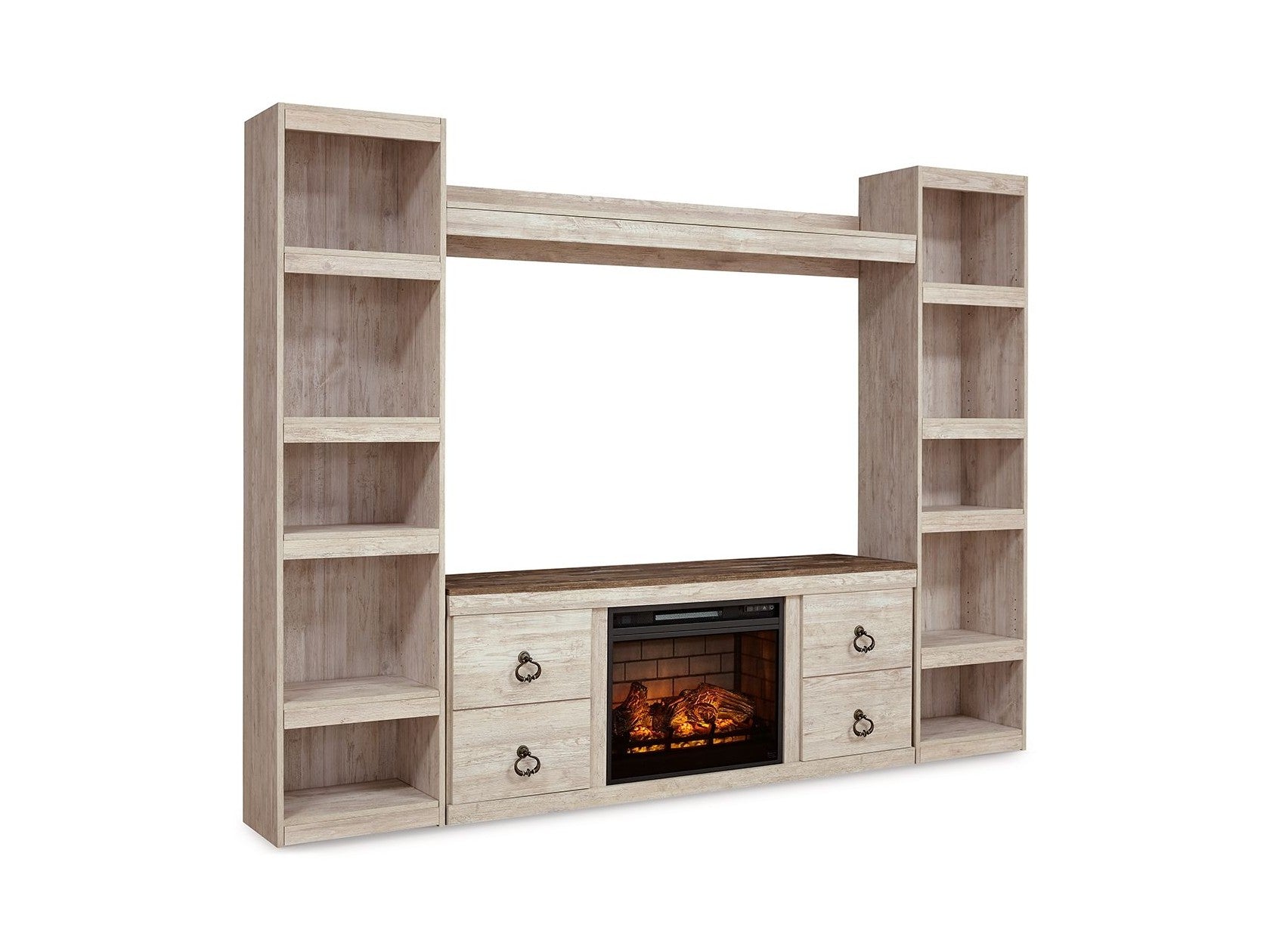 Willowton - Entertainment Center With Fireplace Option