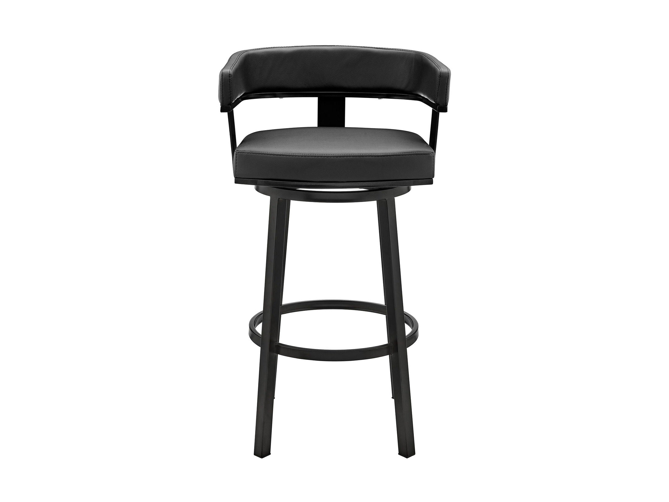 Cohen - Swivel Bar Stool - Black Finish