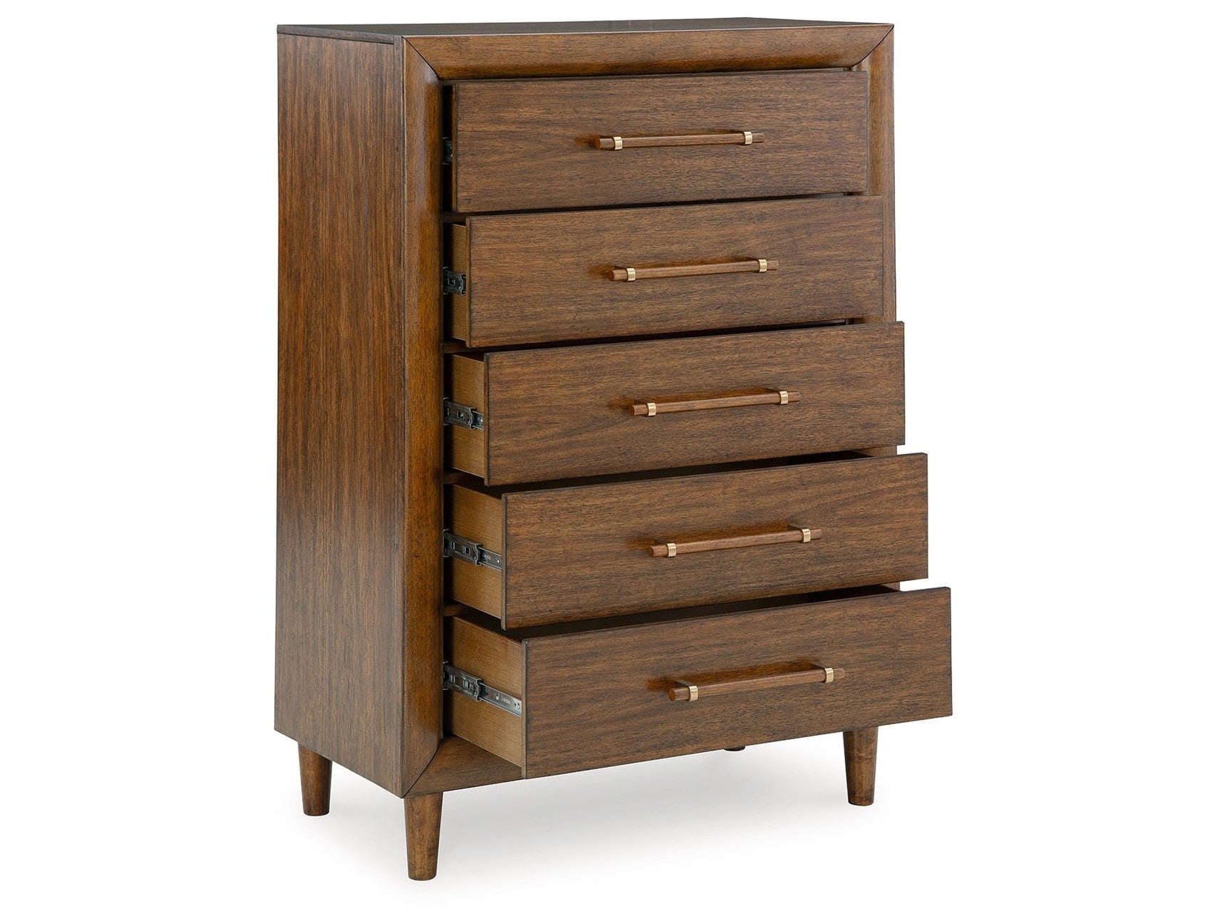 Lyncott - Five Drawer Chest - Brown