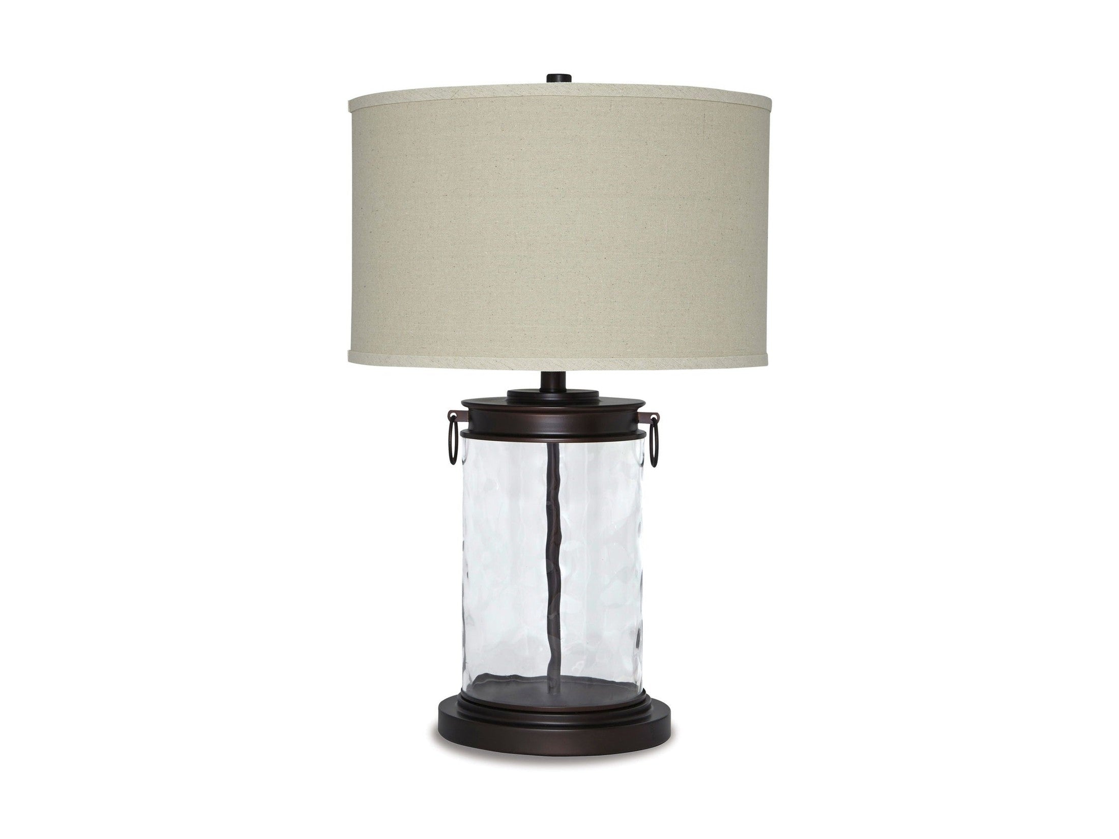 Tailynn - Glass Table Lamp  - Clear / Bronze Finish