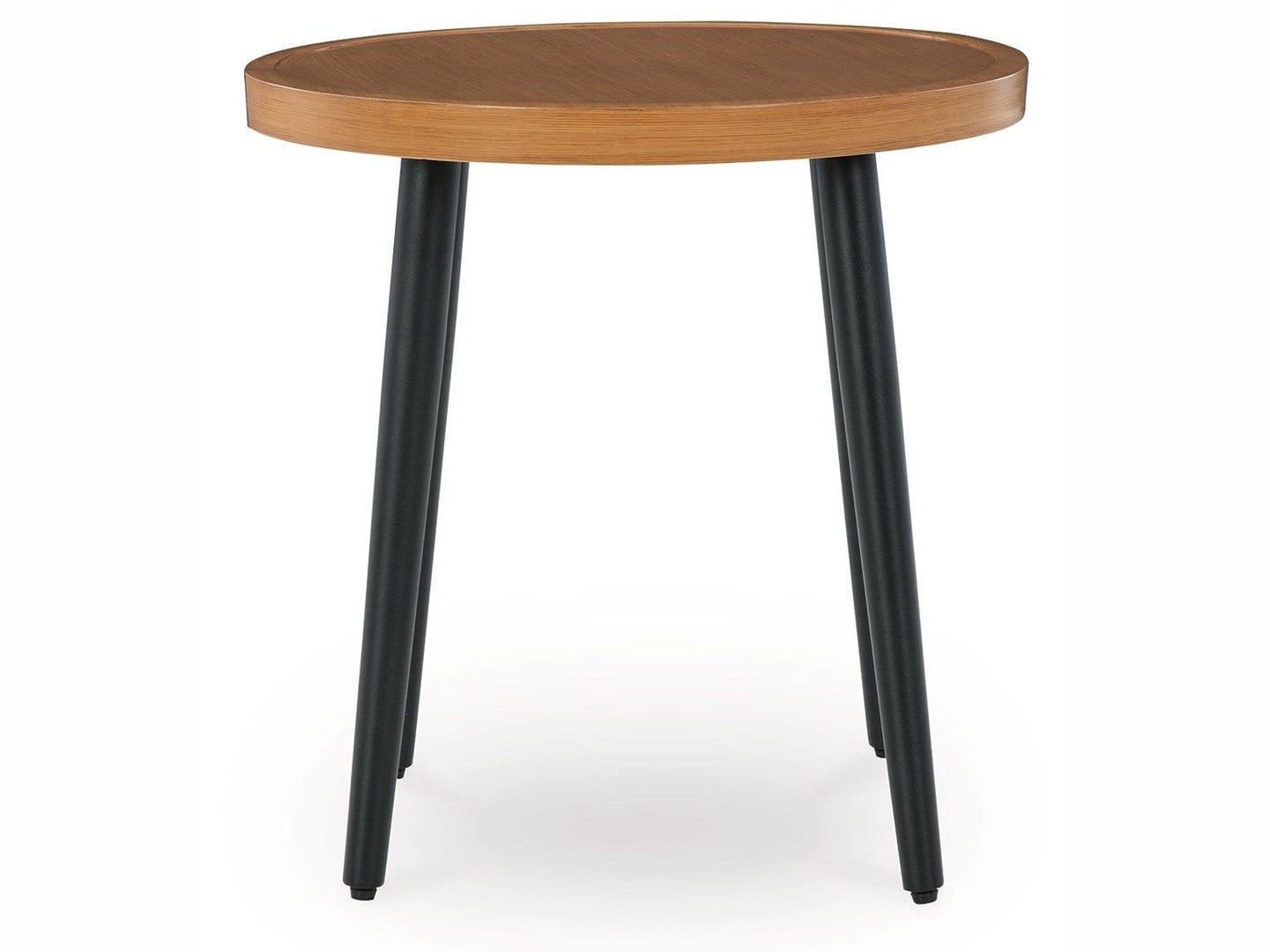 Horizon Hall - Round End Table - Two-tone Brown
