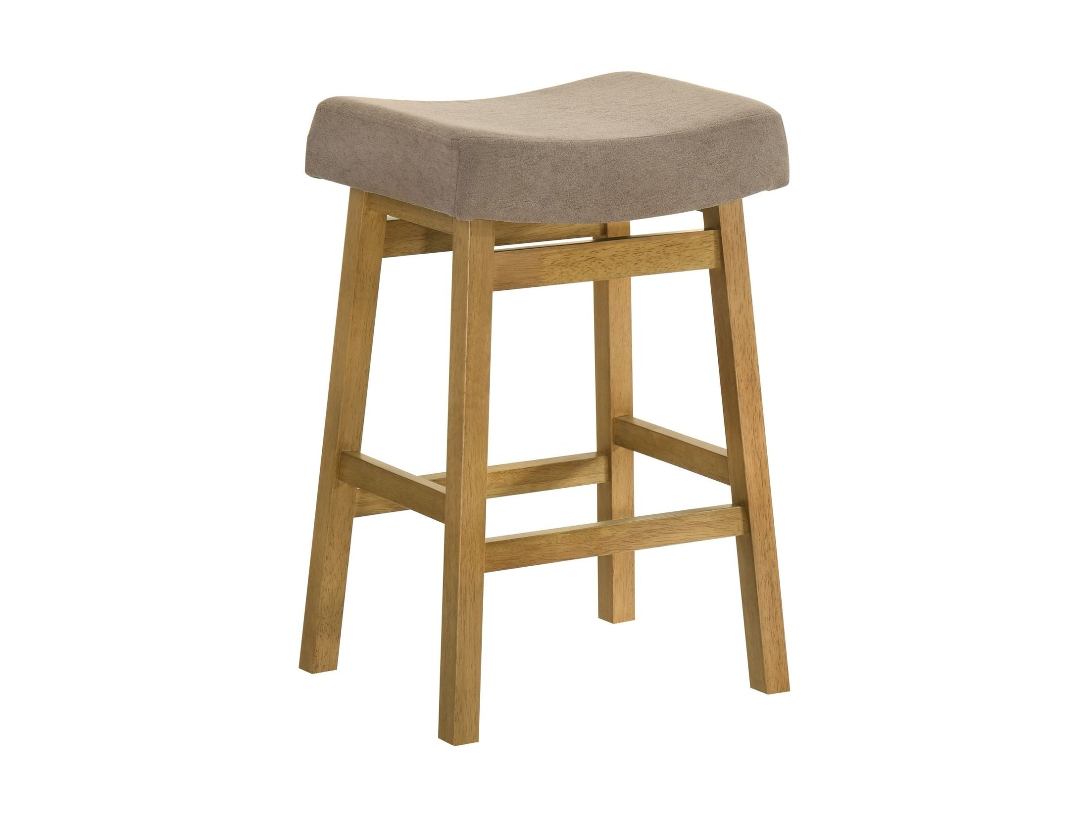 Lenon - Modern Farmhouse Wood Counter Height Kitchen Bar Stool