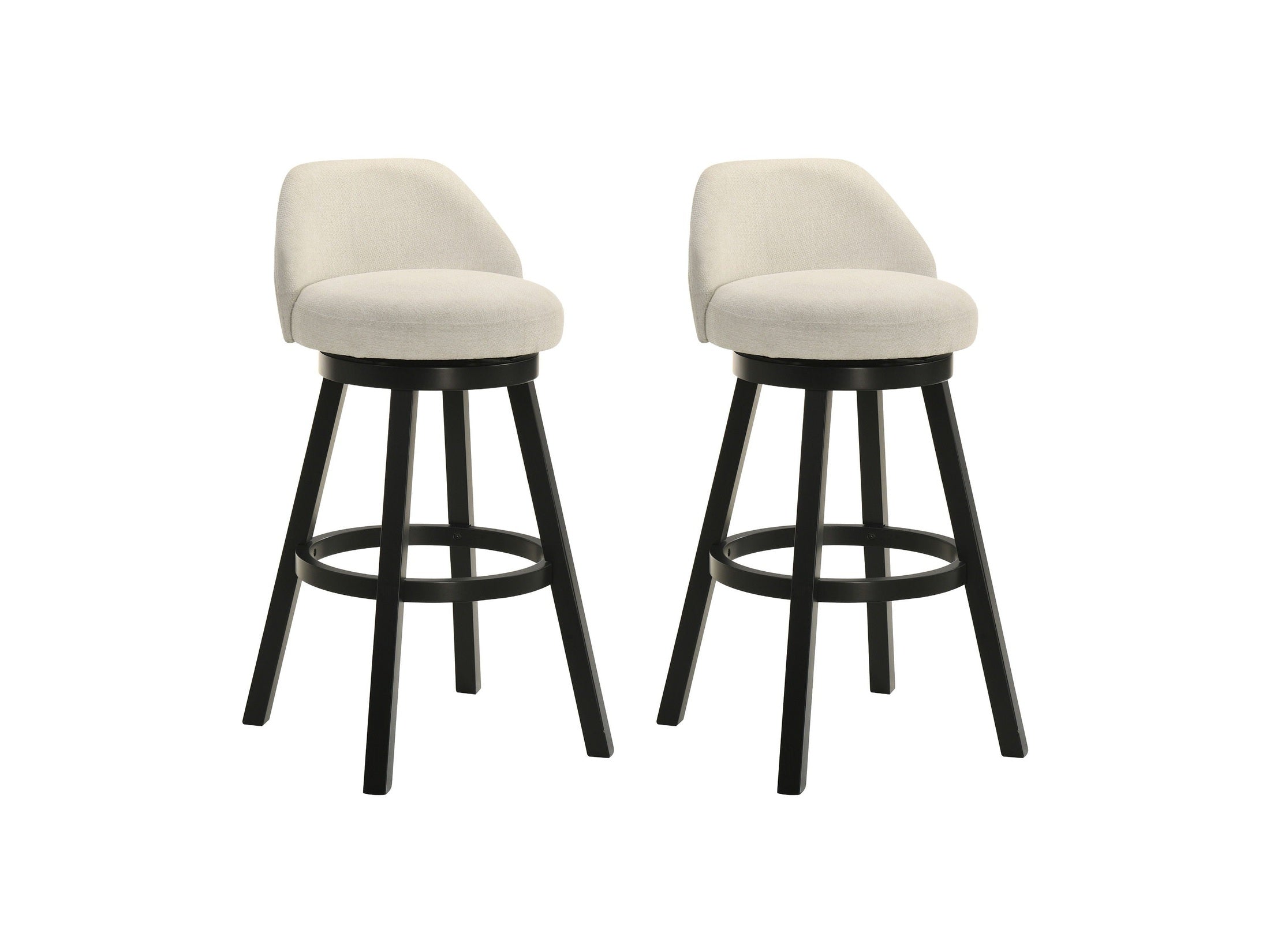 Erika - Modern Transitional Swivel Wood Bar Height Kitchen Bar Stool