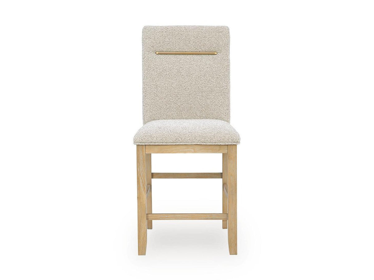 Lasinger - Upholstered Barstool (Set of 2) - Light Brown