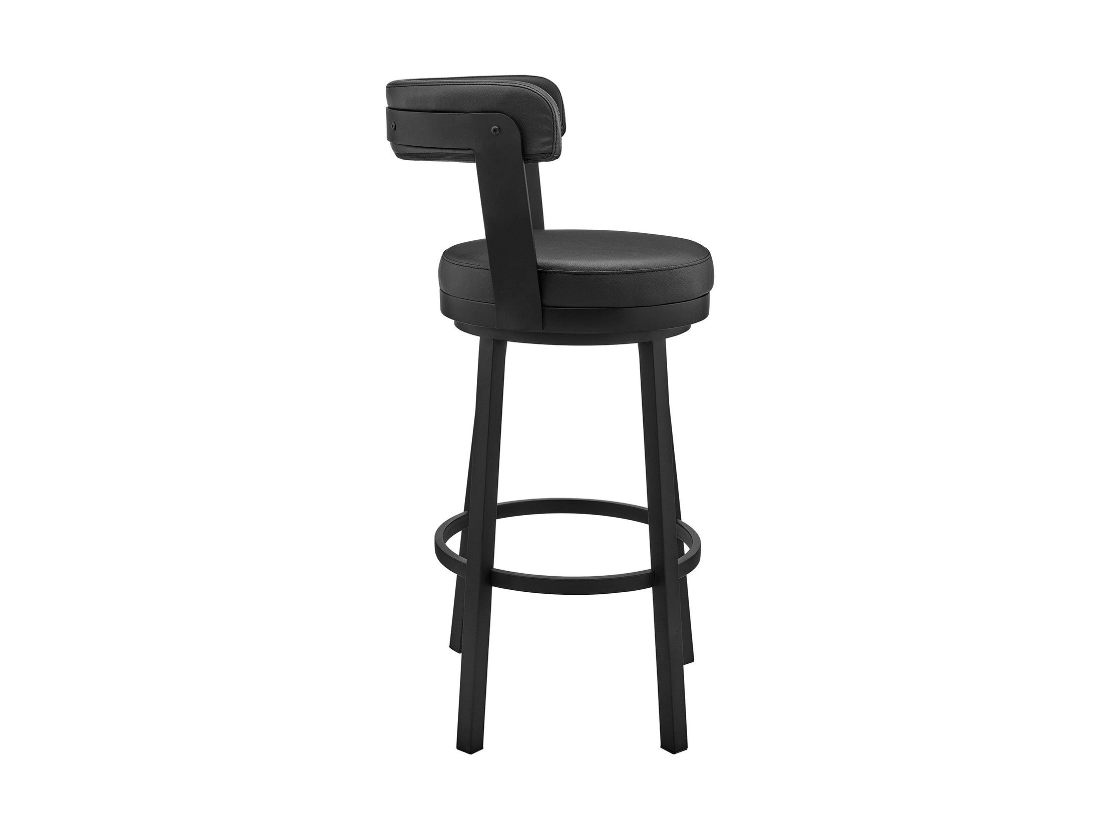 Kobe - Swivel Bar Stool - Black Finish