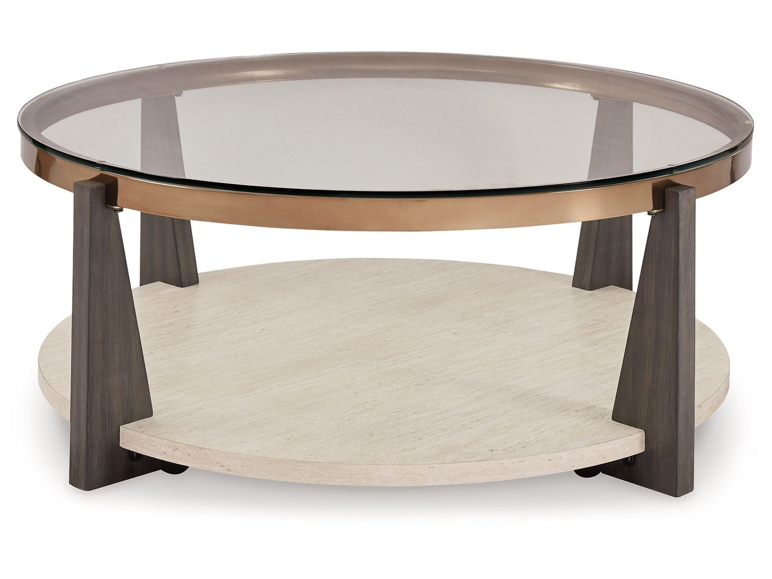 Frazwa - Round Cocktail Table - Multi