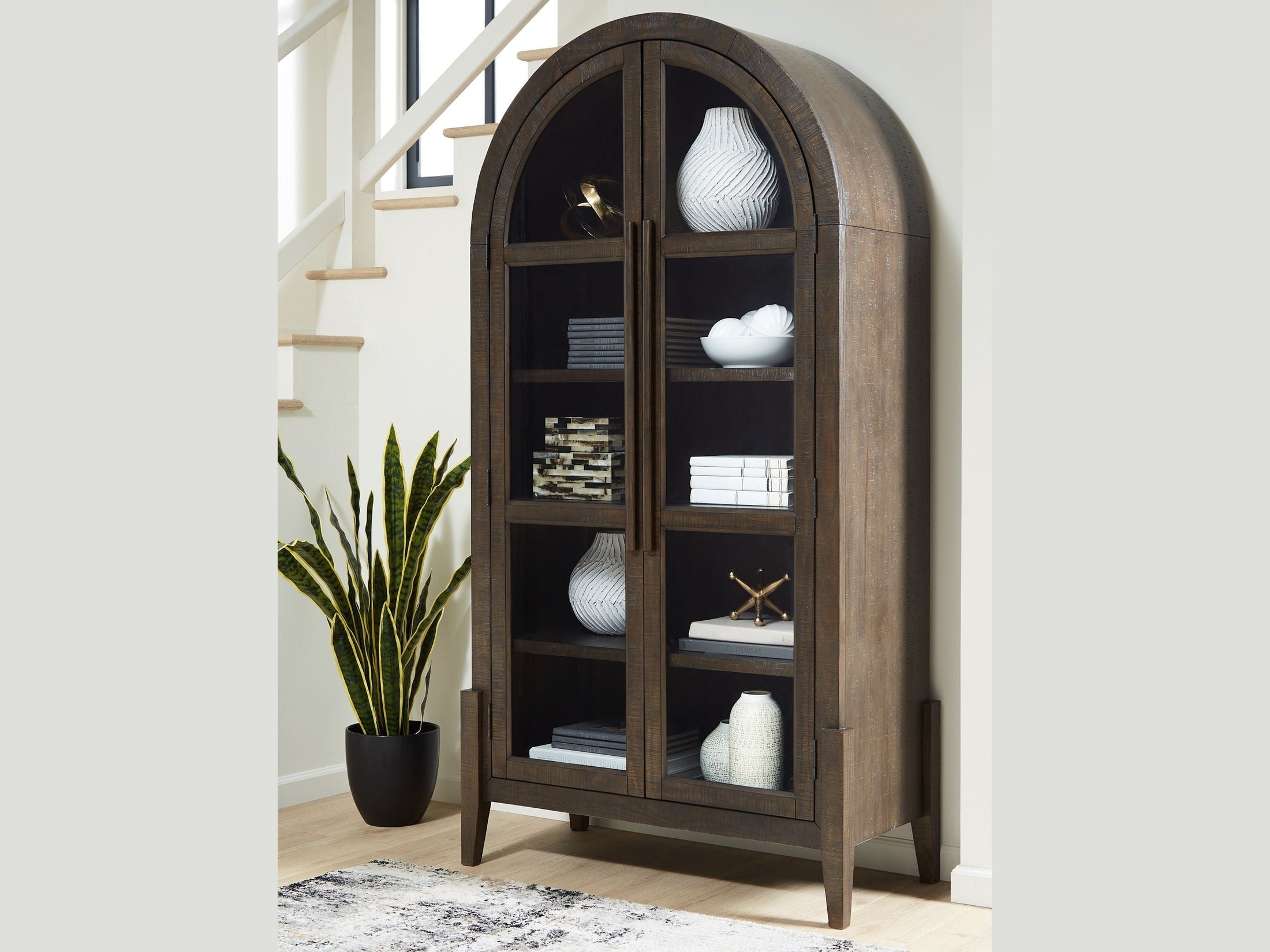 Benhall - Accent Cabinet - Dark Brown