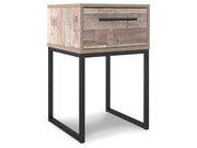 Neilsville - One Drawer Night Stand - Vinyl-Wrapped - Whitewash